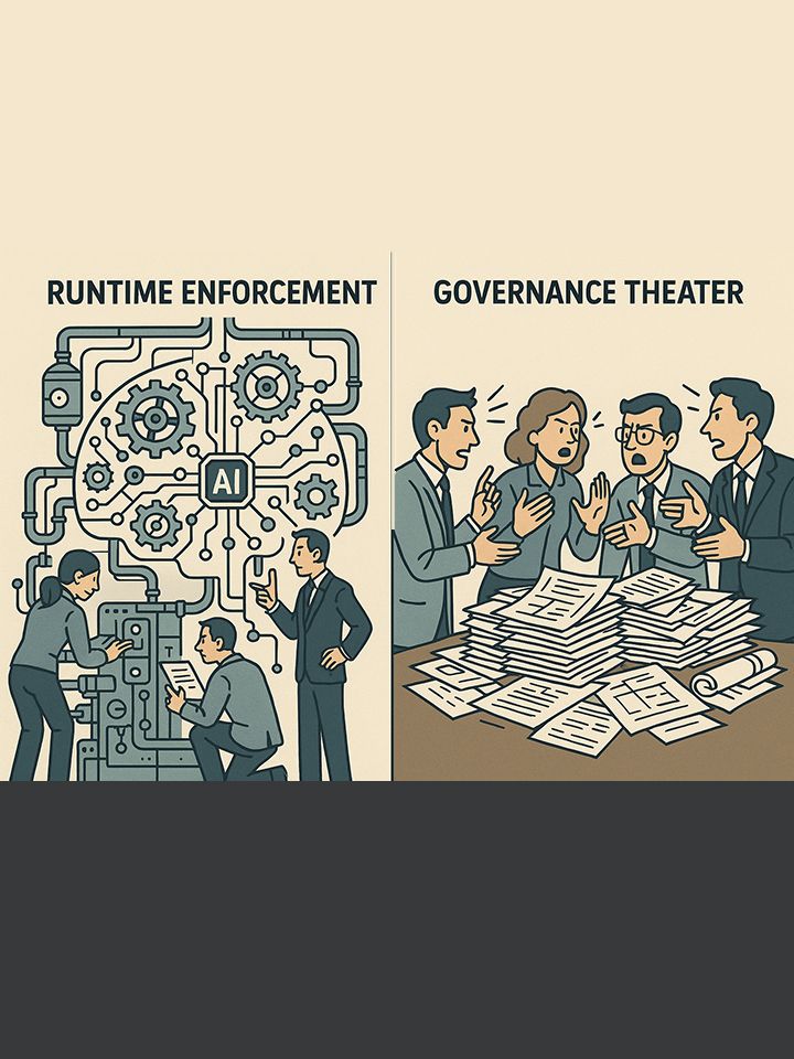 Runtime Enforcement vs. Governance Theater